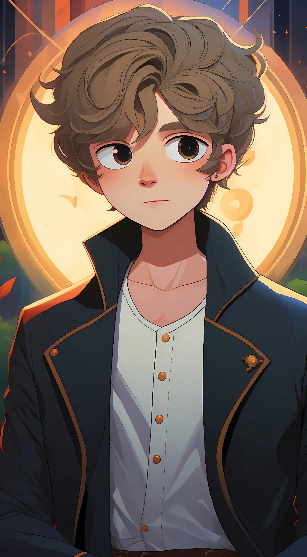 ai character: evan x Gregory  background