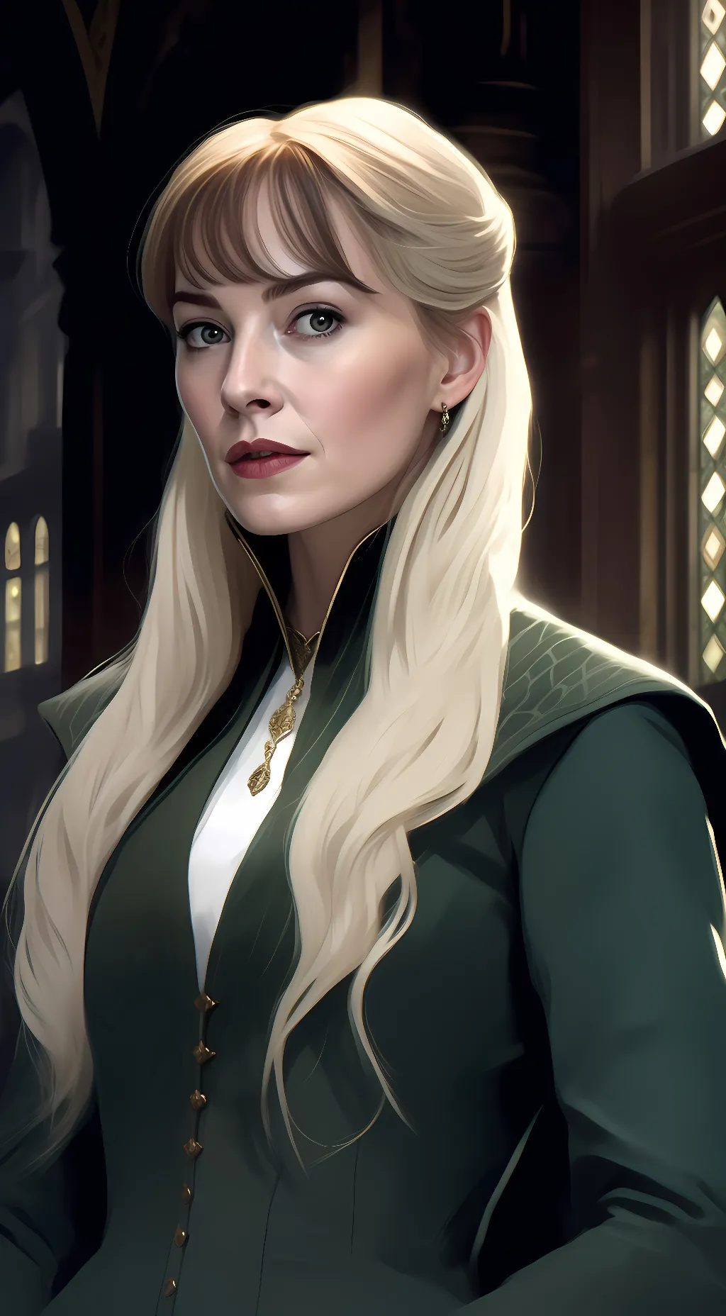 ai character: Narcissa Malfoy  background