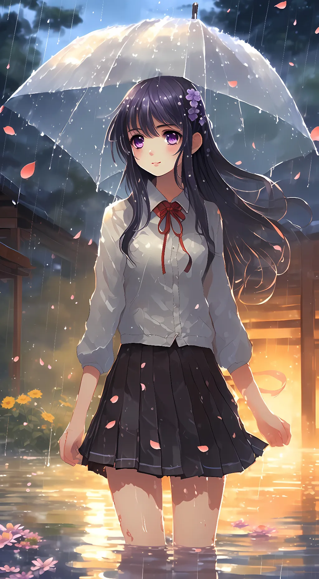 ai character: rose cseamhigh background