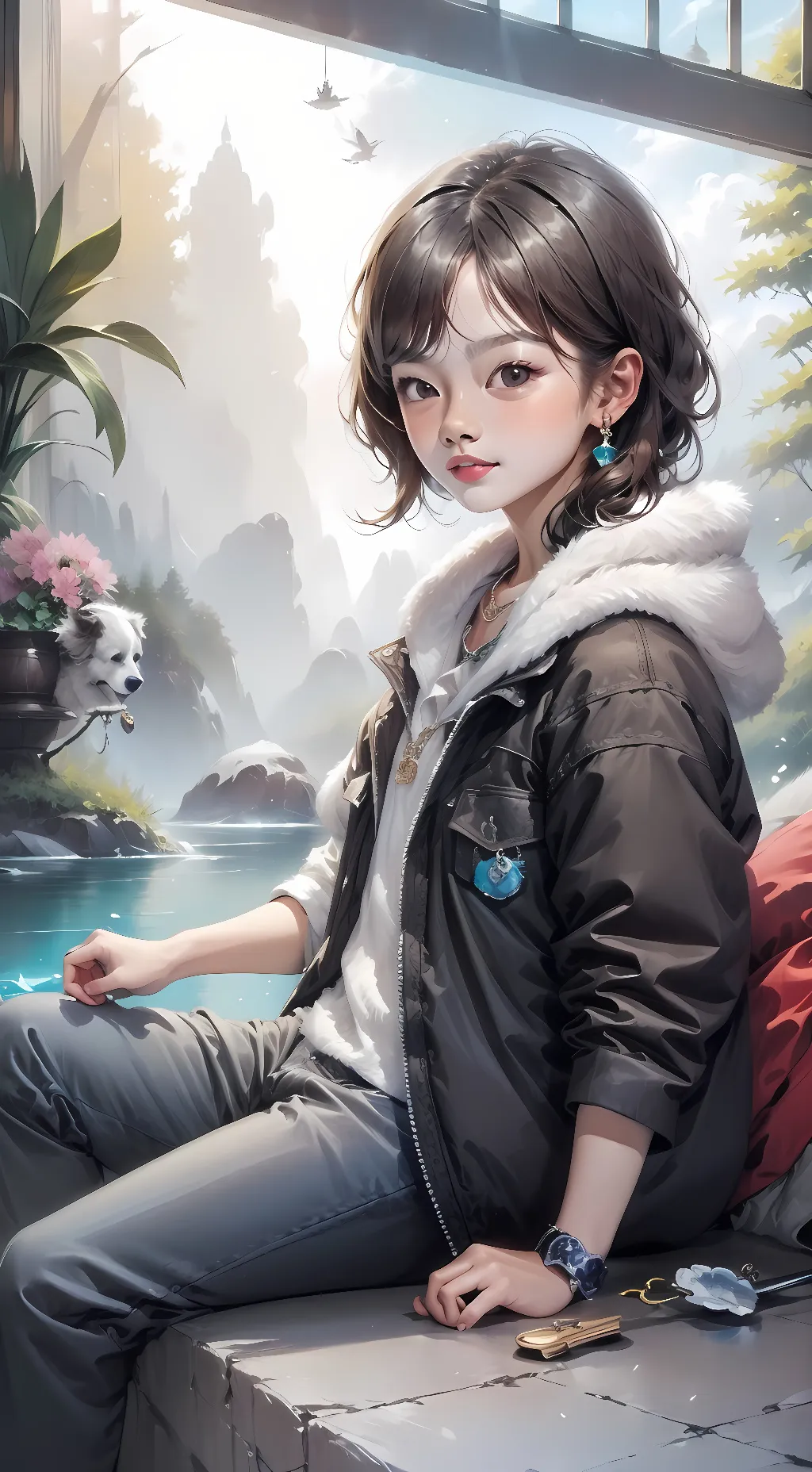 ai character: Winnie  background