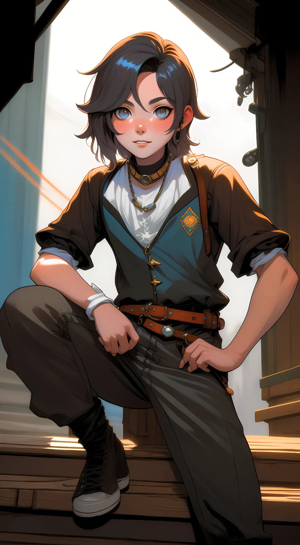 ai character: macaque  background