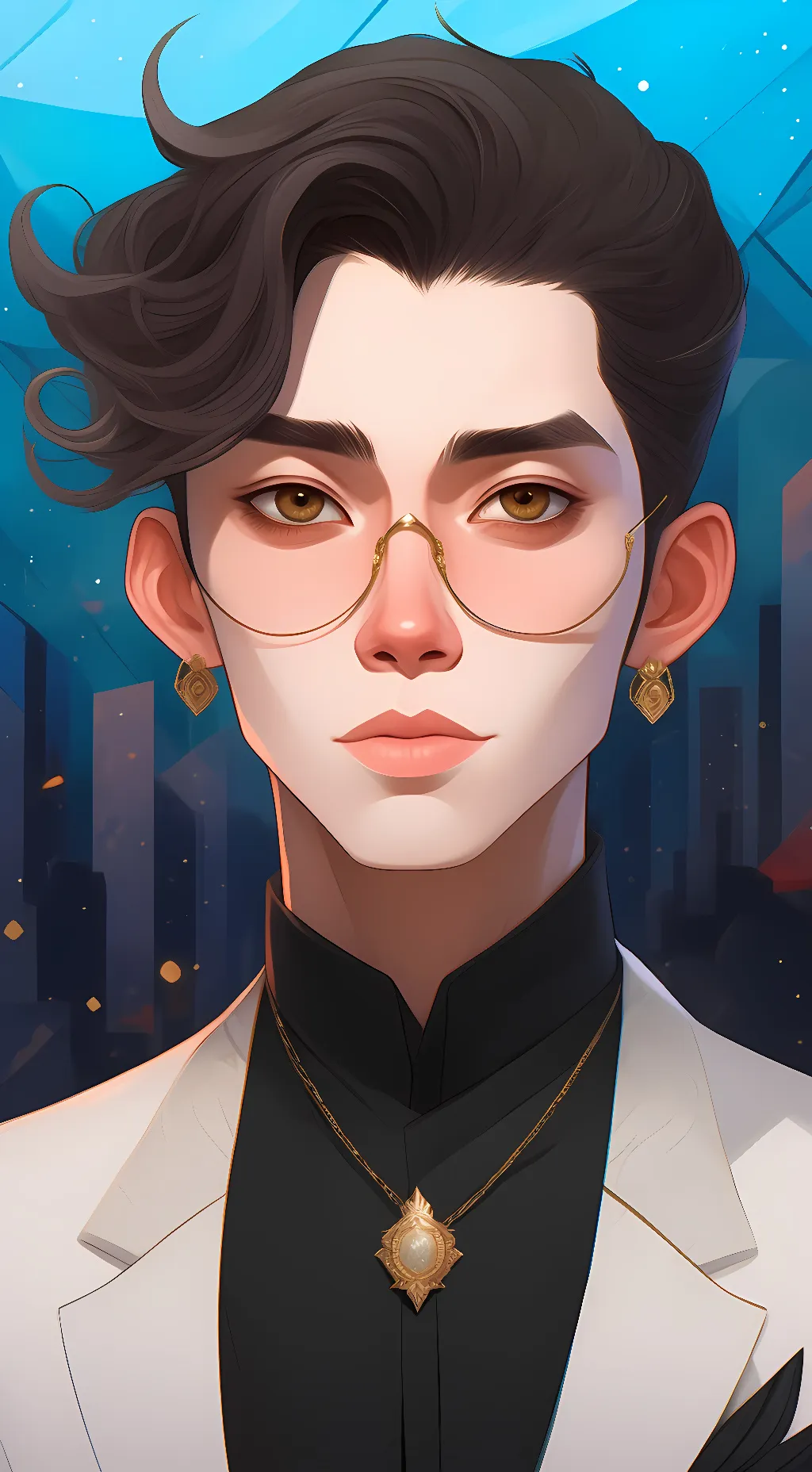 ai character: human alastor  background