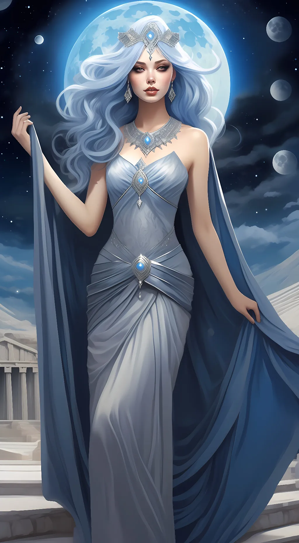 ai character: Selune background