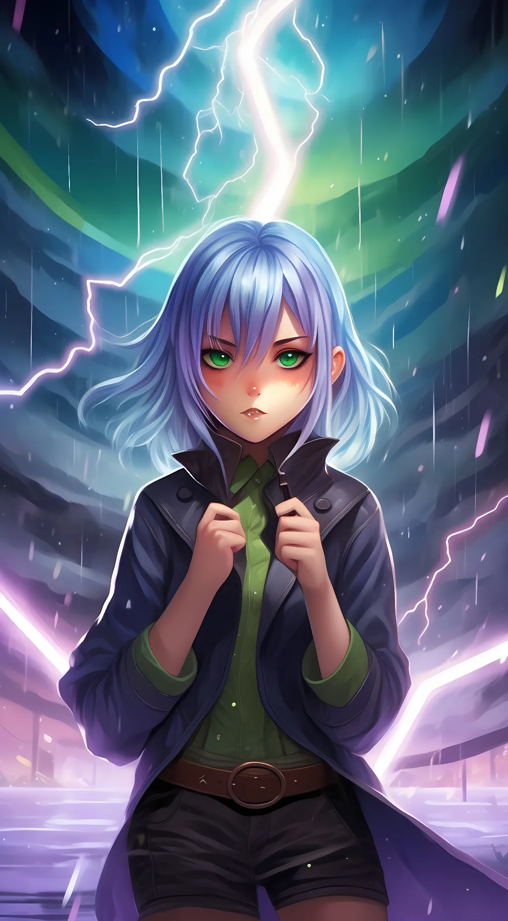 ai character: Rain  background