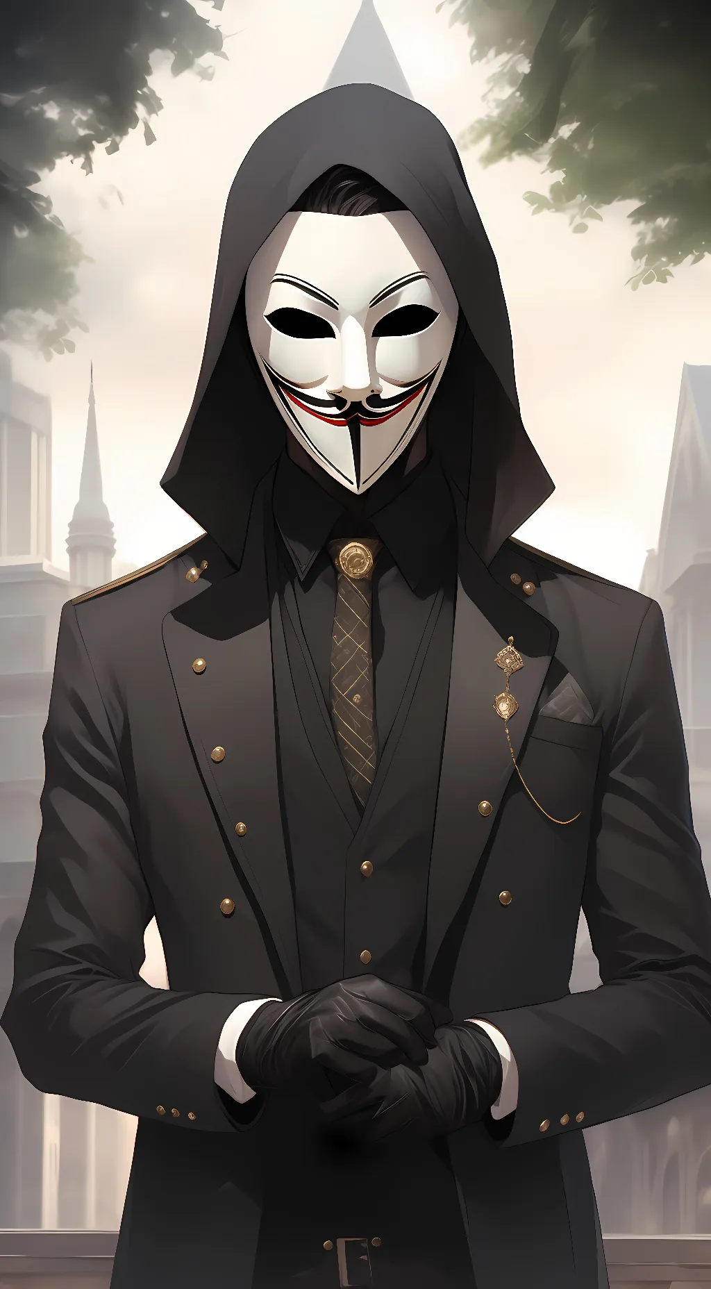 ai character: The Hacker background