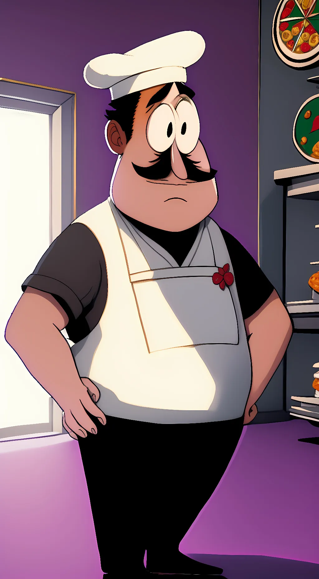 ai character: Peppino  background