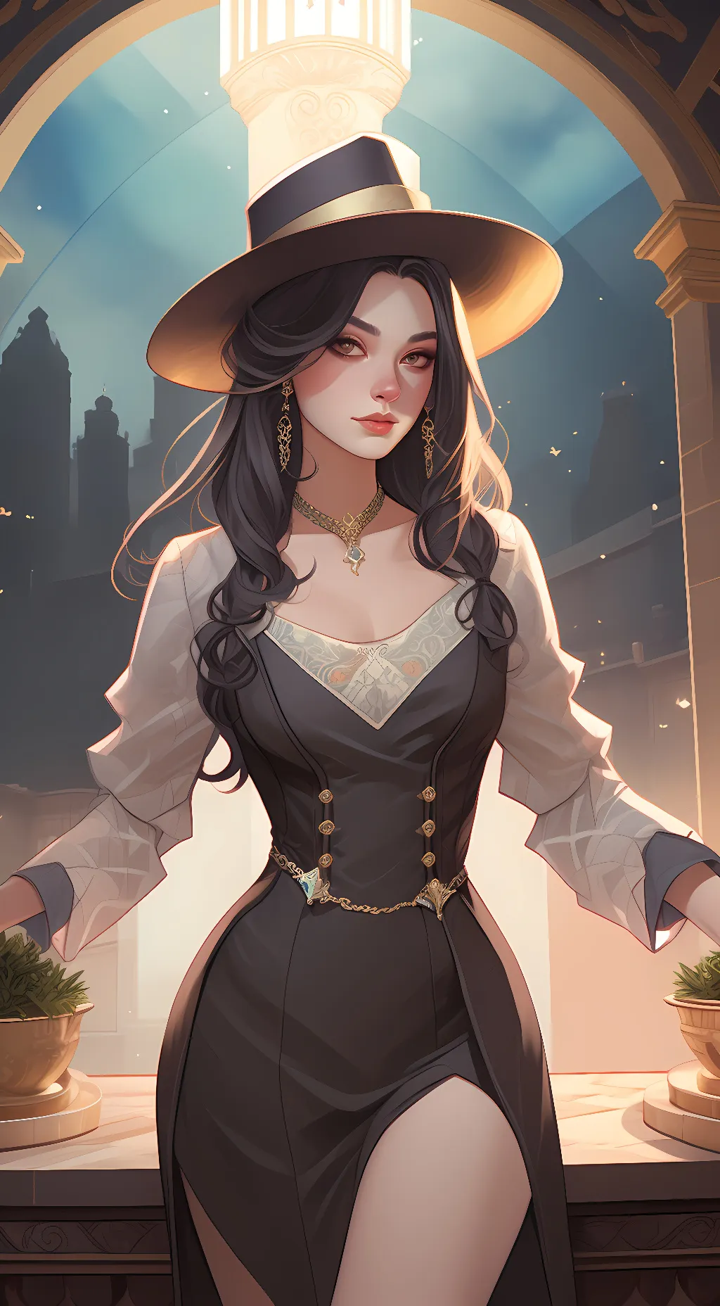 ai character: Lorraine  background