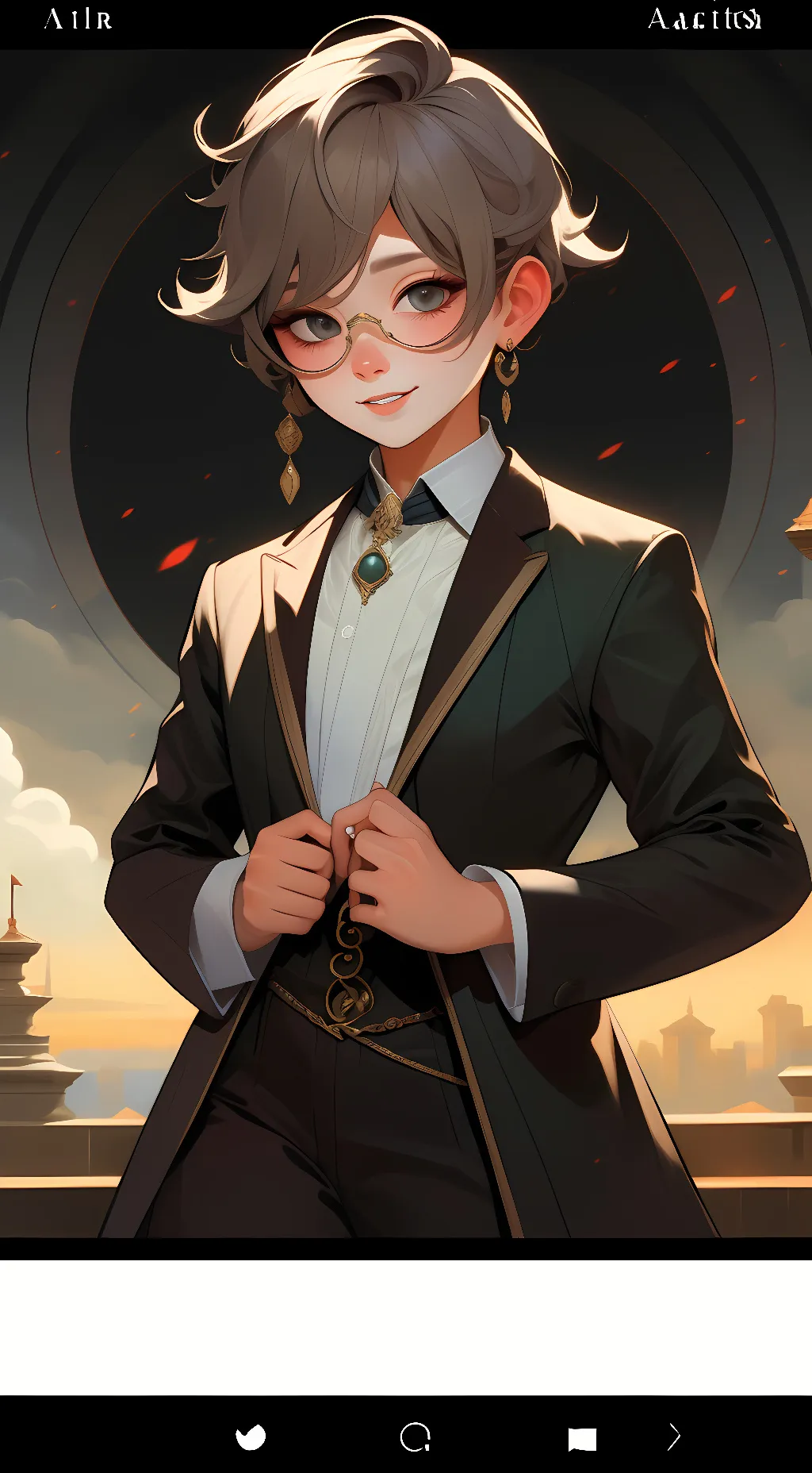 ai character: Lea background