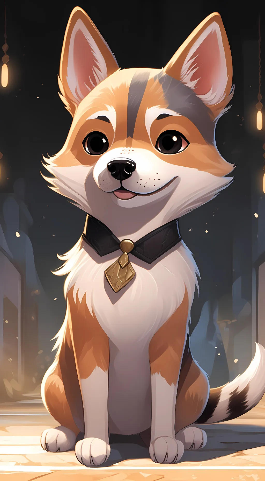 ai character: bingo heeler  background