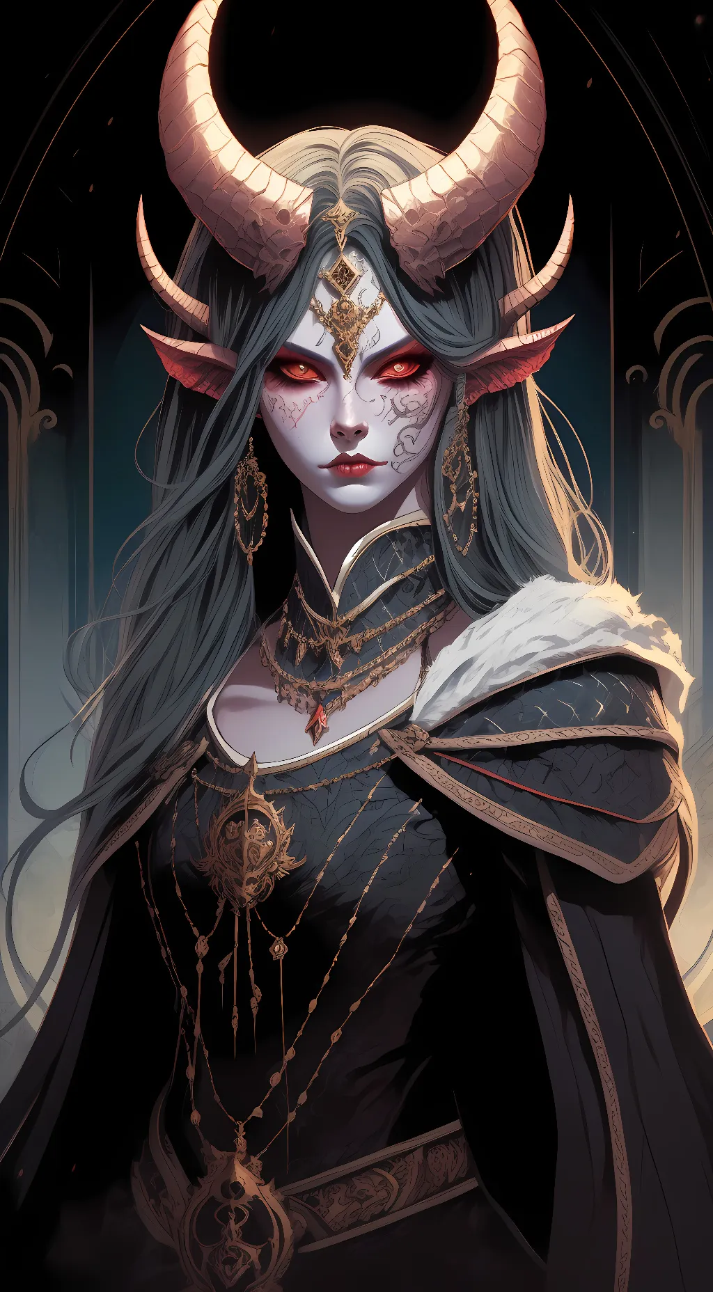 ai character: Arkie Demon😈 background