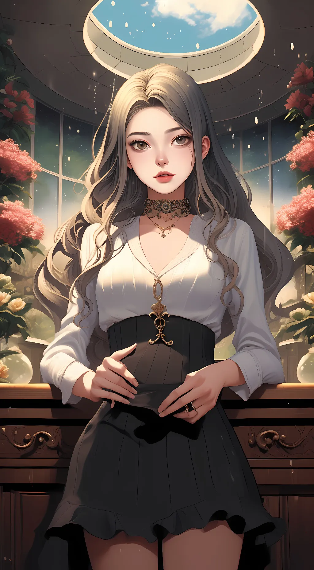 ai character: Lisa  background