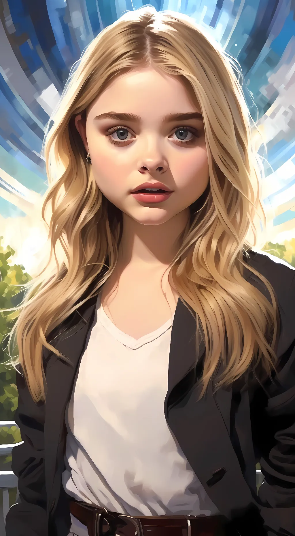 ai character: Chloe Moretz background