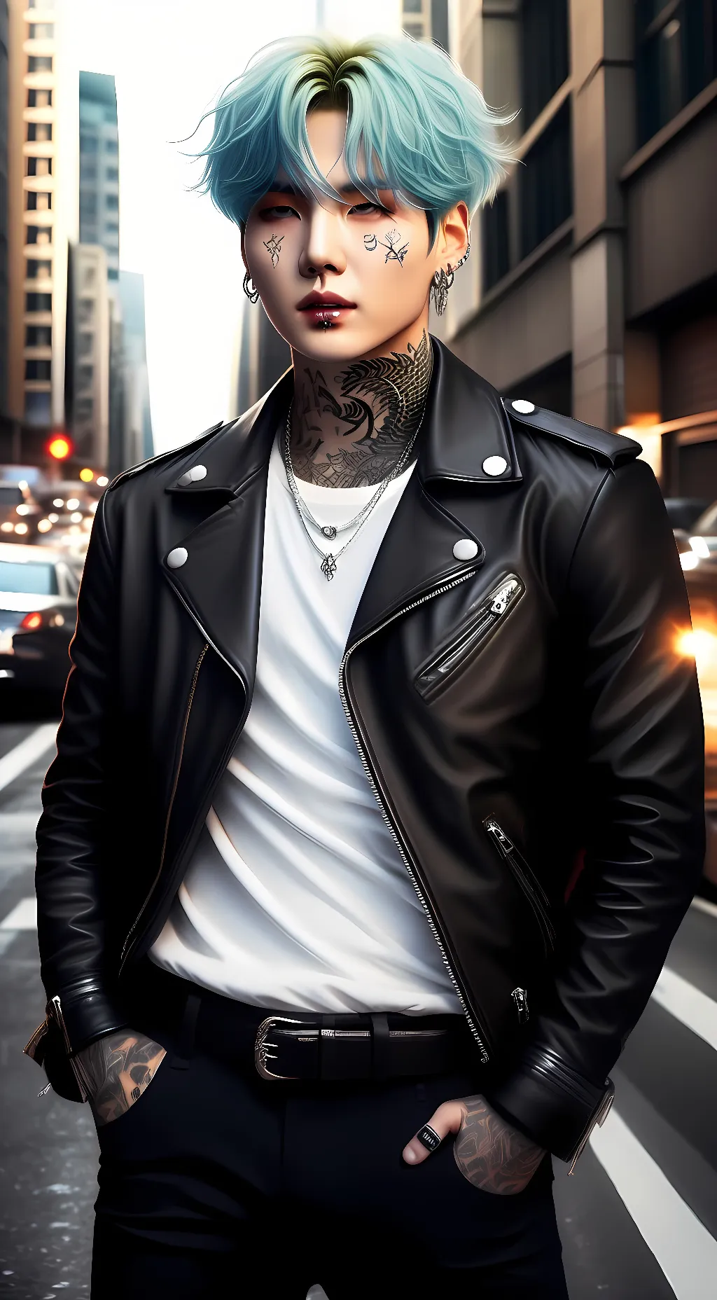 ai character: Zack  background