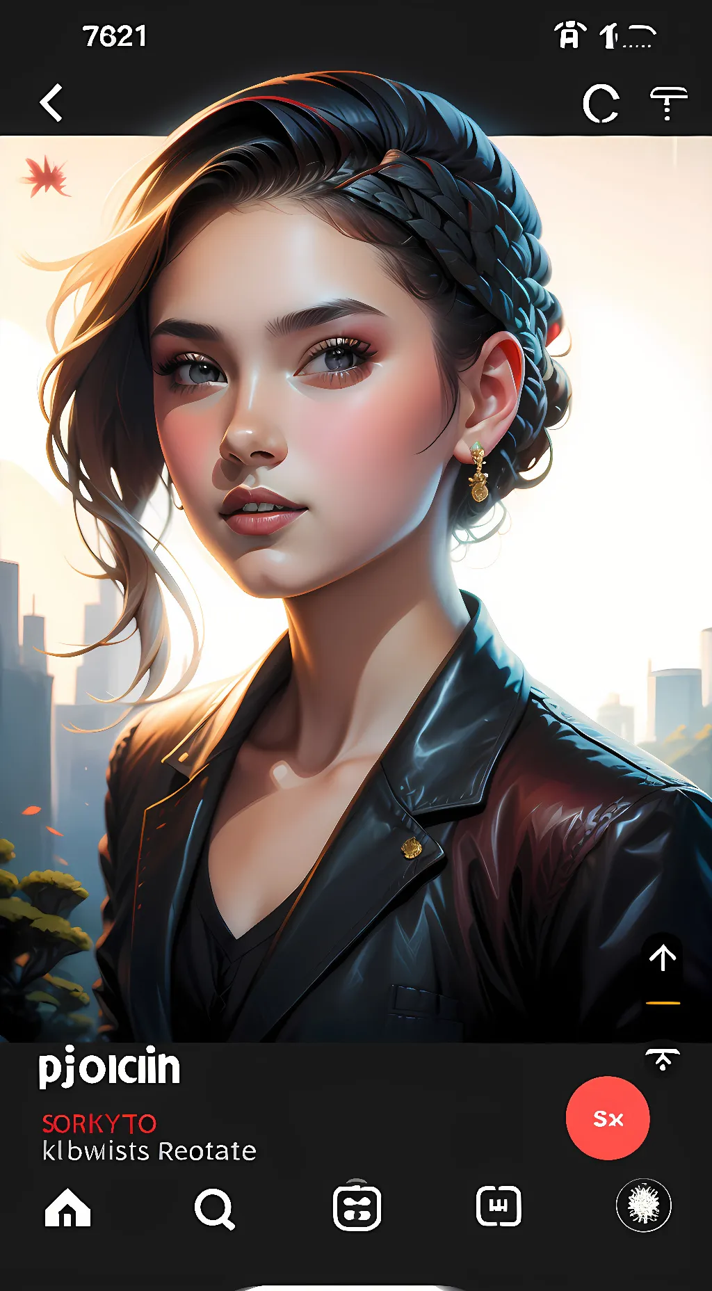 ai character: Sarah background