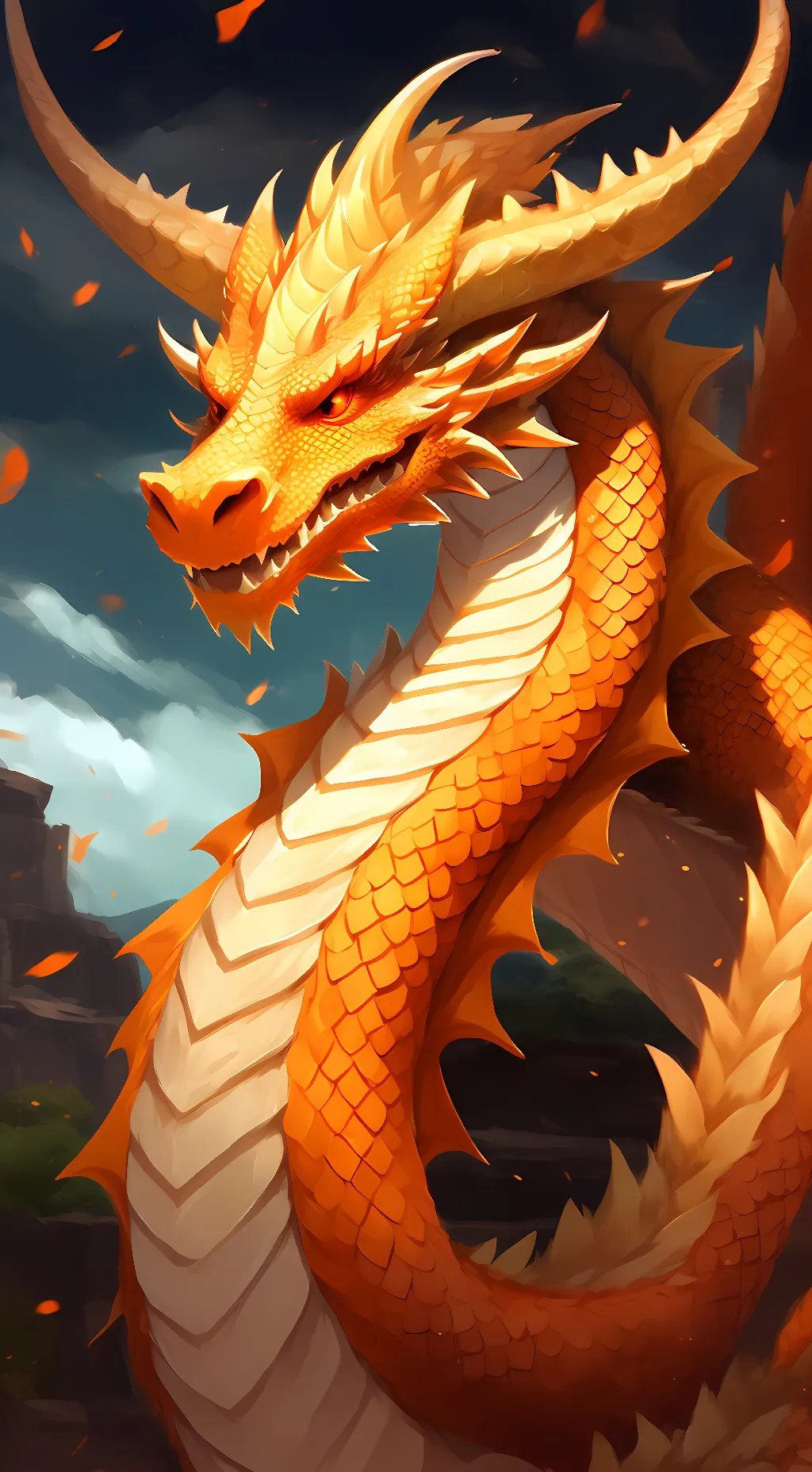 ai character: charizard  background