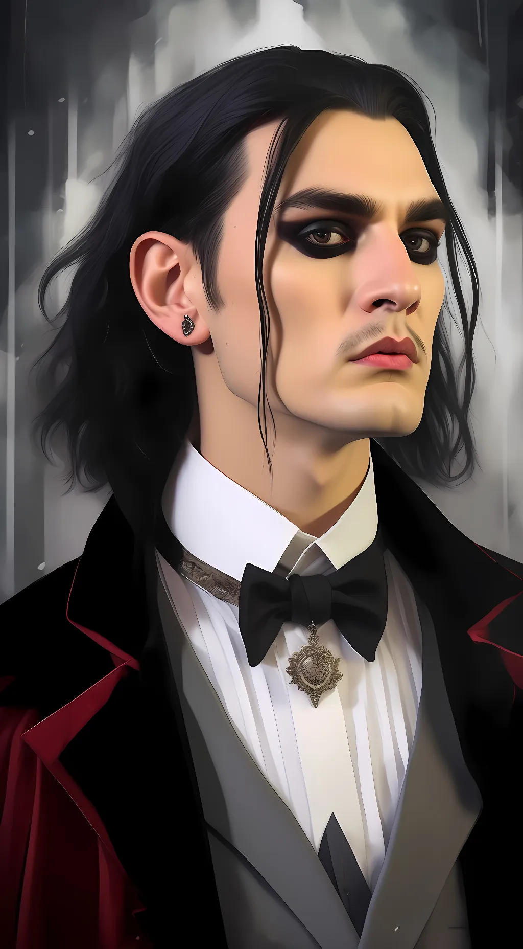 ai character: Kim Dracula background