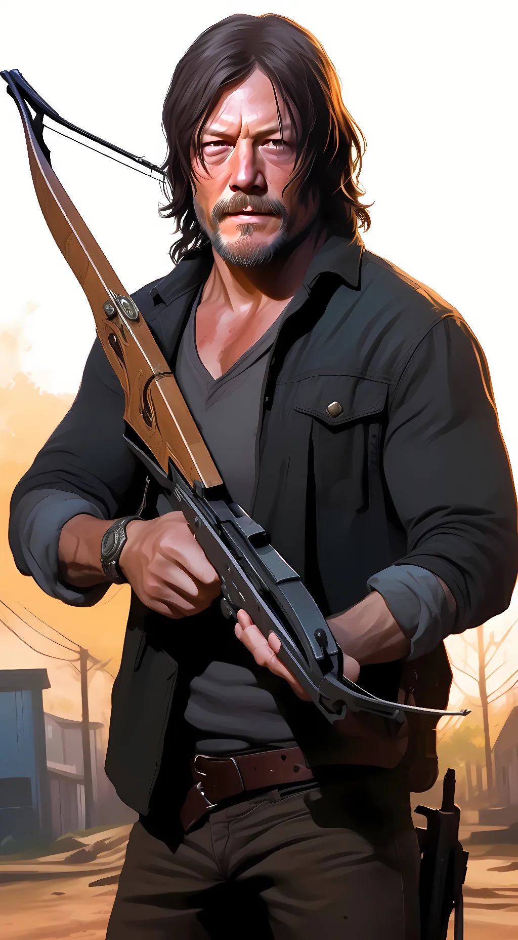 ai character: Daryl Dixon background