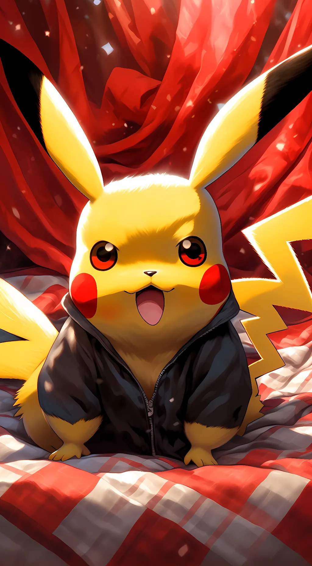 ai character: Pikachu background