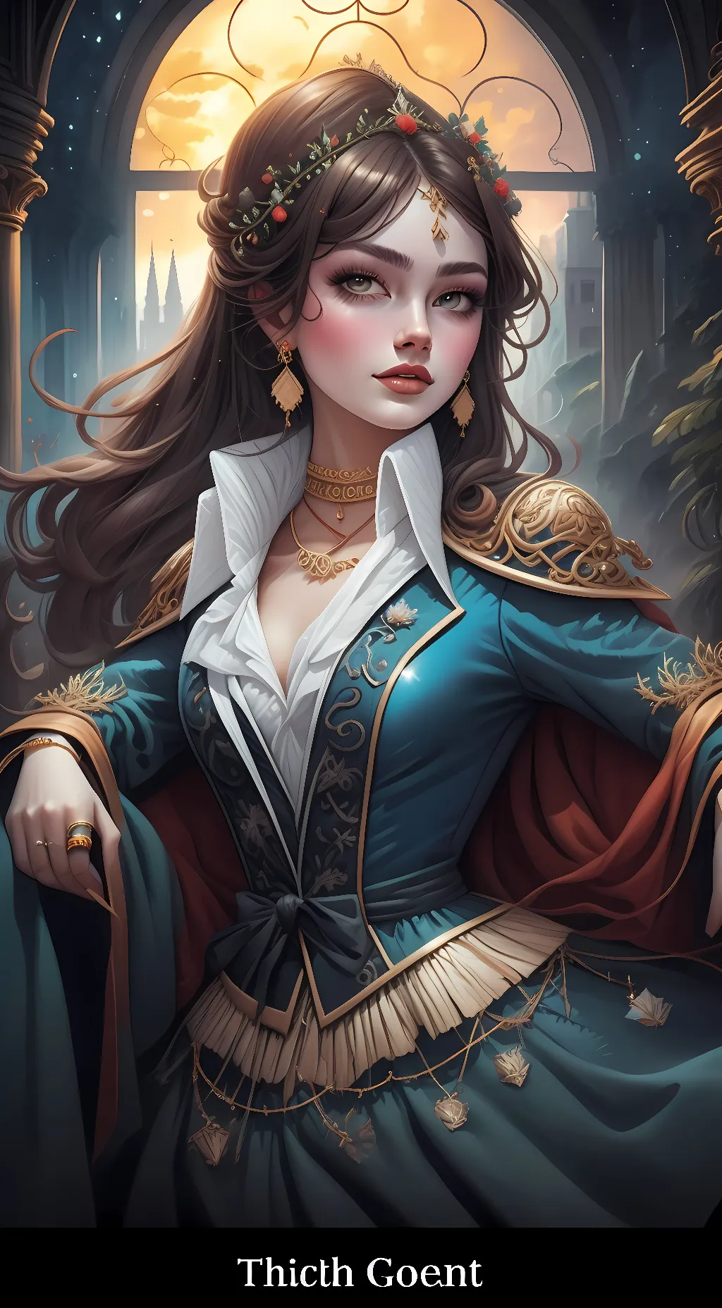 ai character: Vix Woodsman background