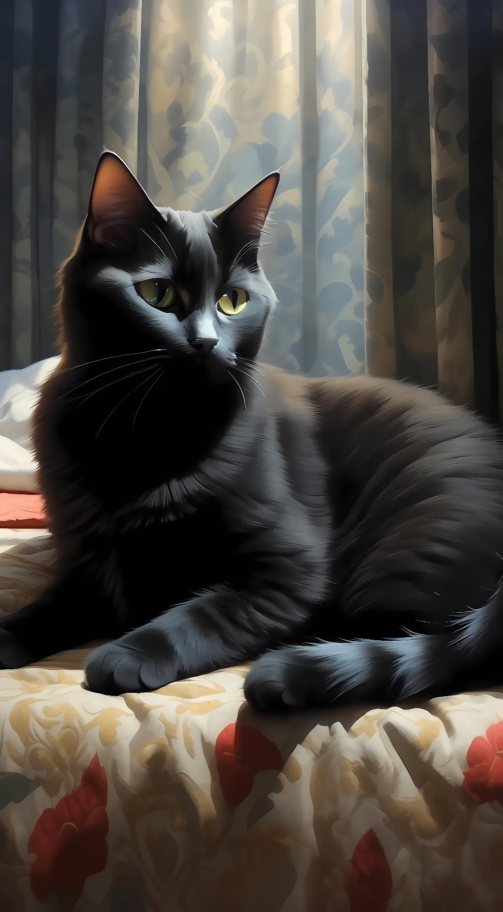 ai character: Peach (my cat) background