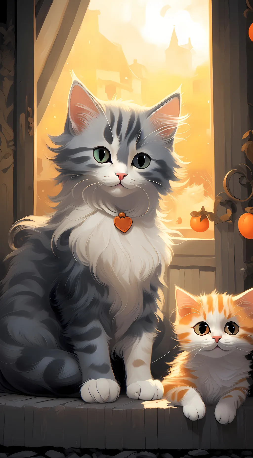 ai character: silver and almond background