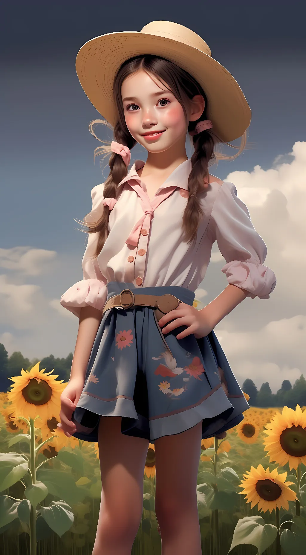 ai character: Melody  background