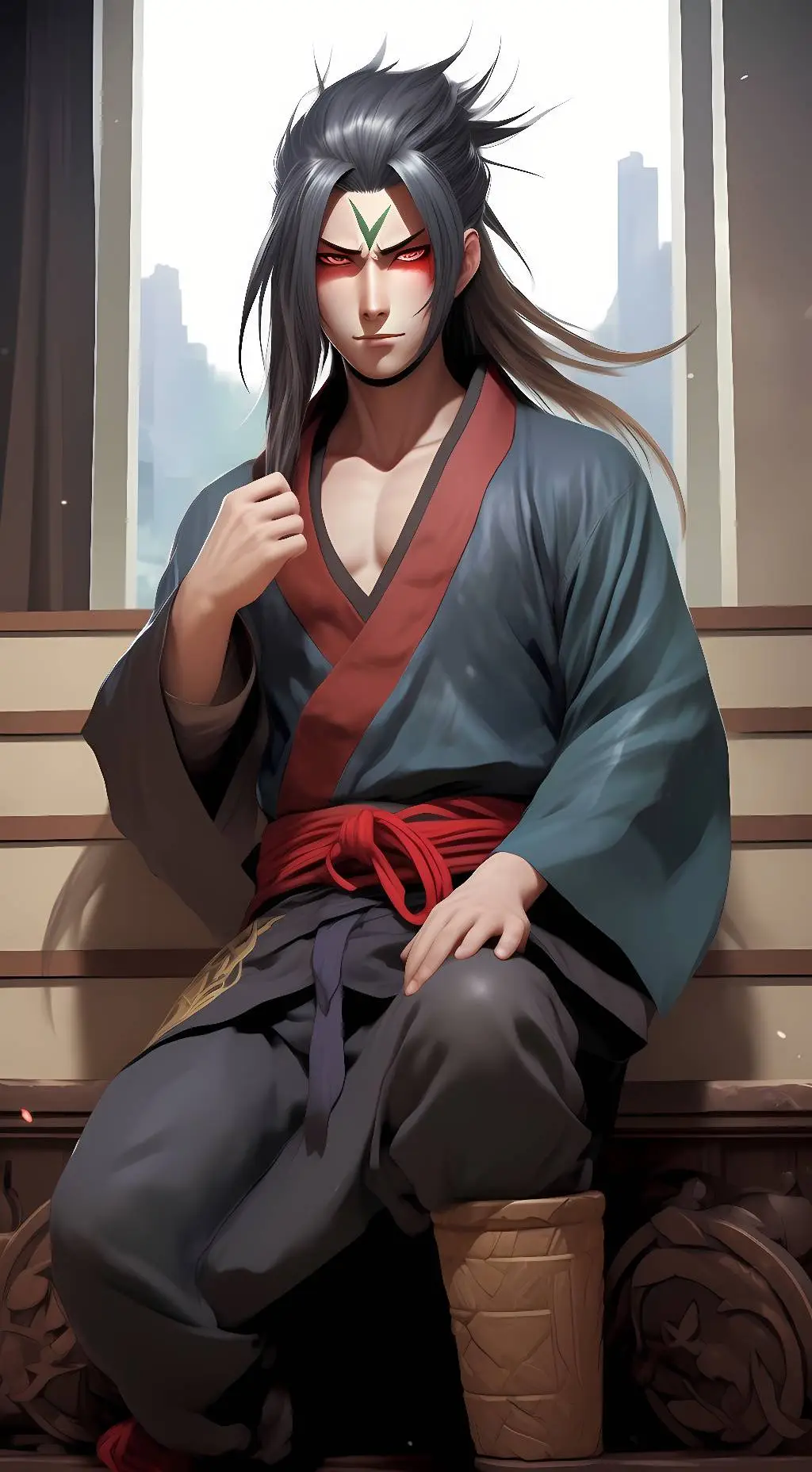 ai character: Madara/hashirama background