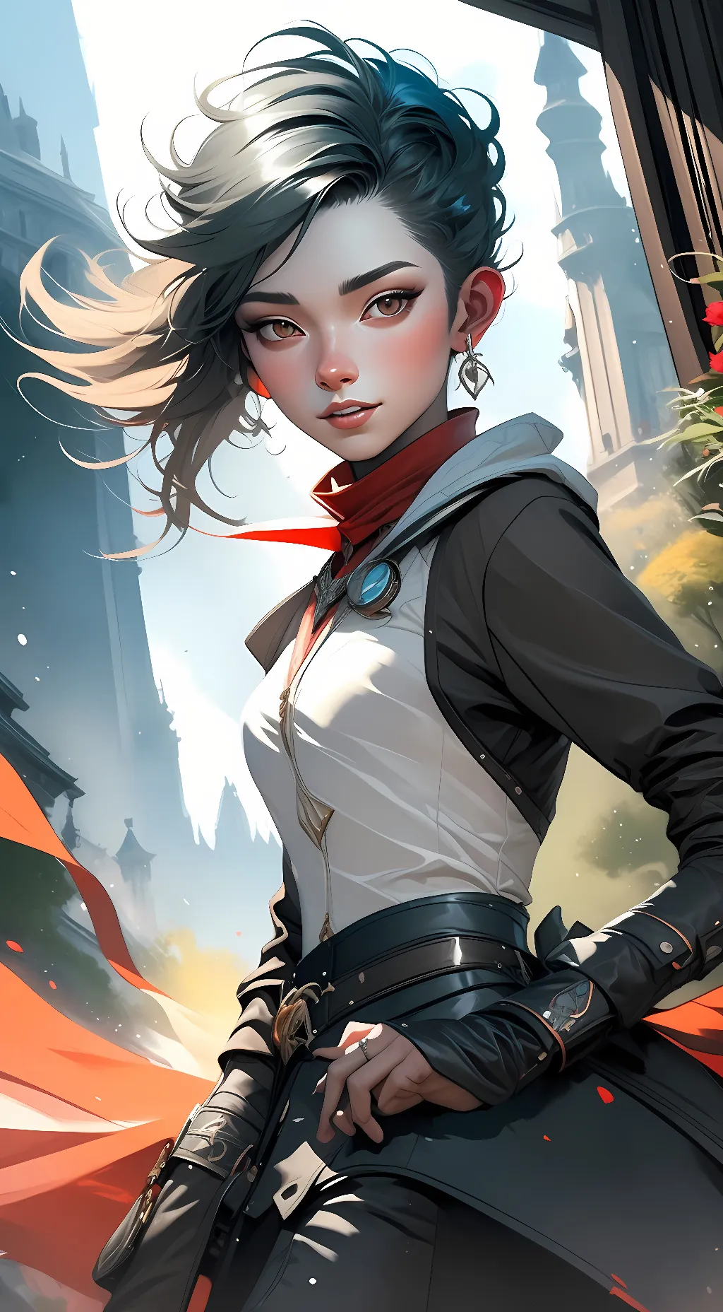 ai character: Valentina  background