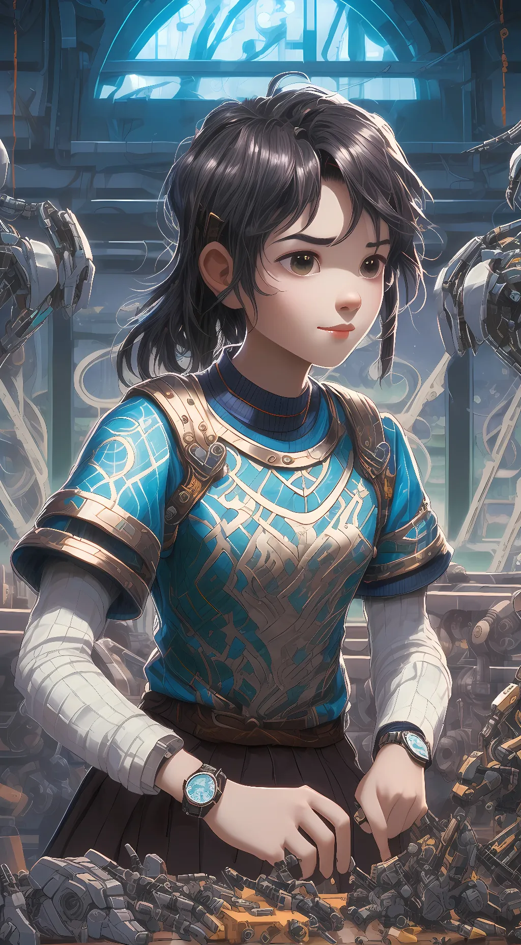 ai character: Robotics background