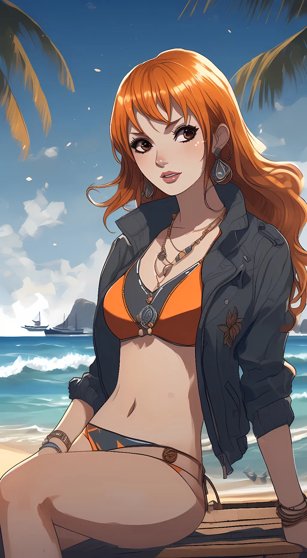 ai character: Nami background