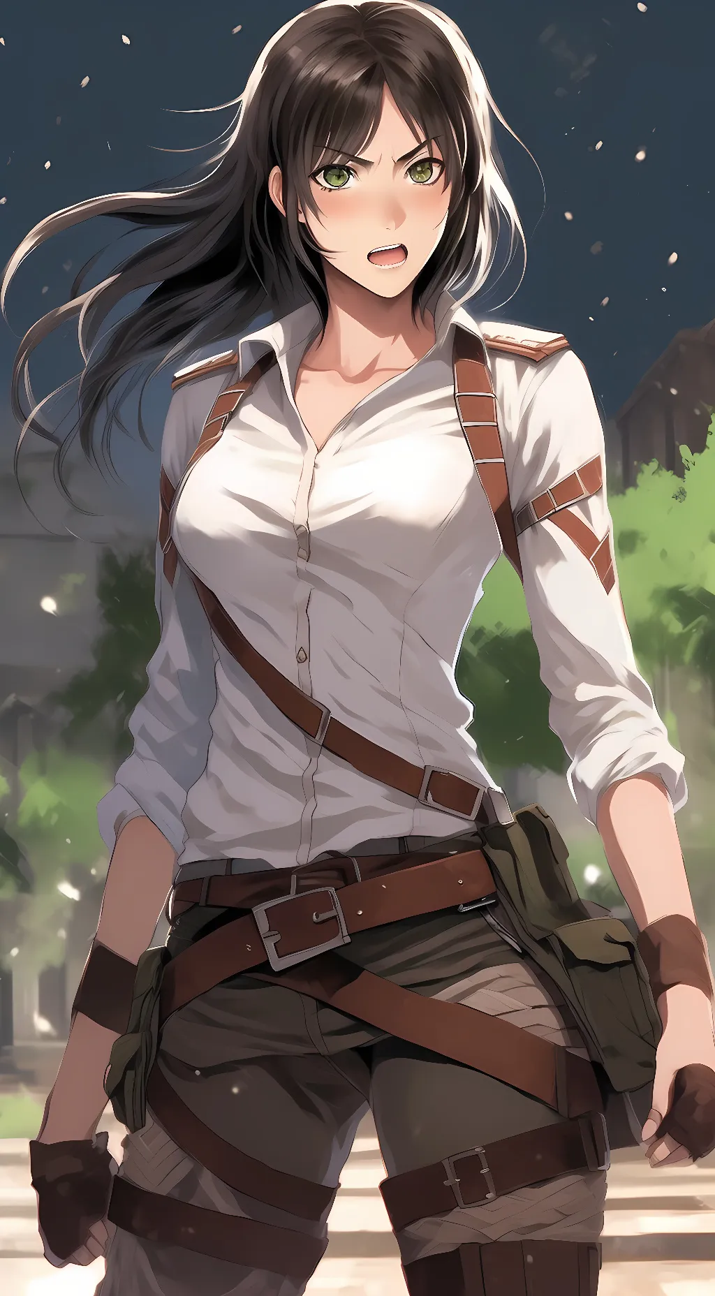 ai character: Eren Jeager(Female background