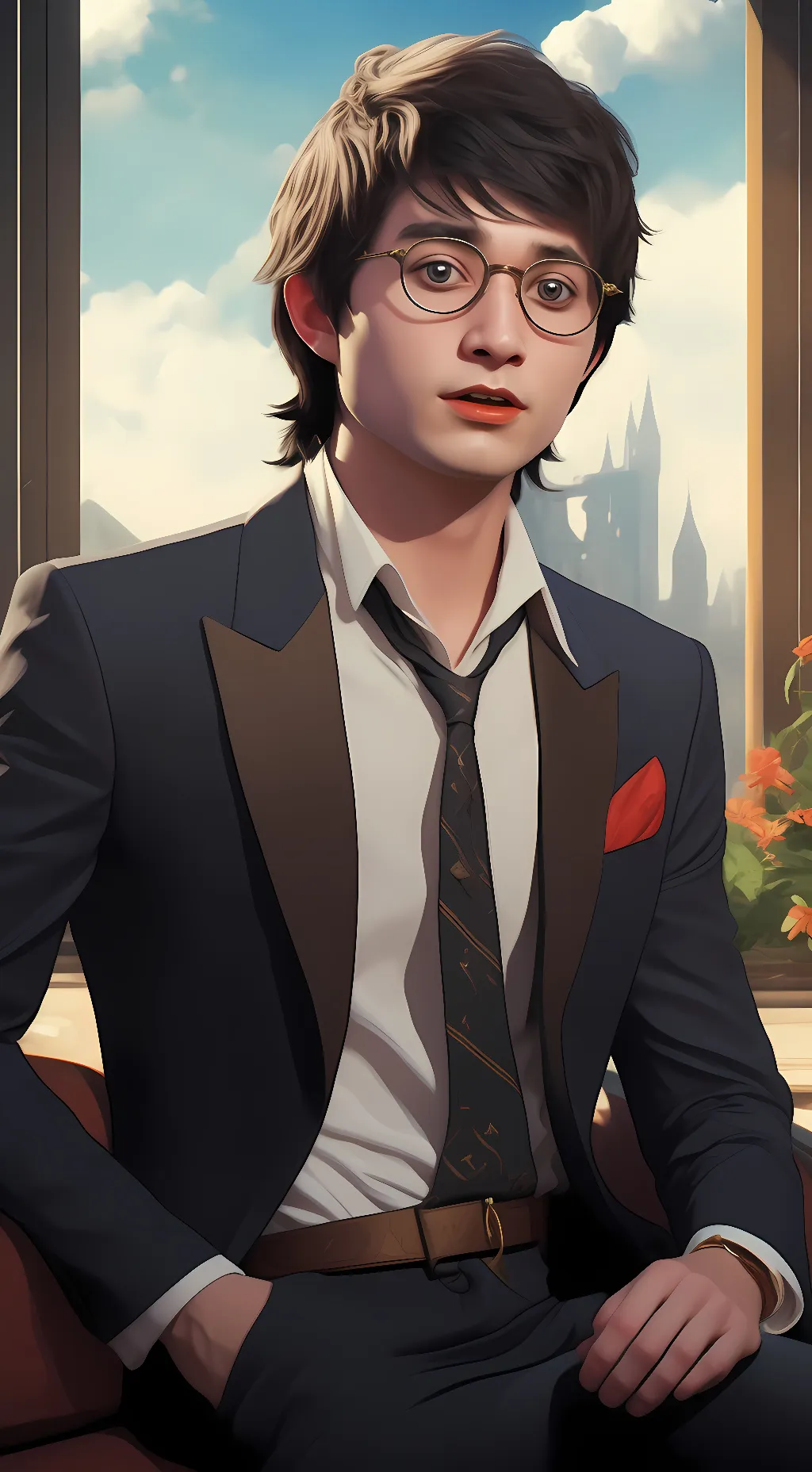 ai character: Harry potter background