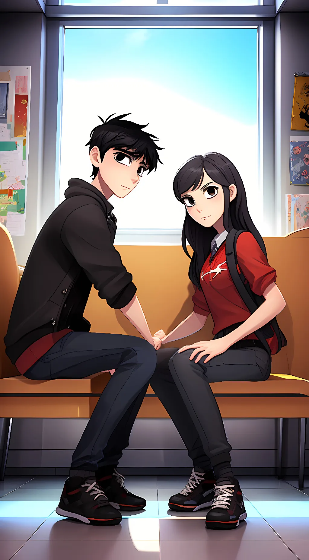 ai character: Parker & Payton  background