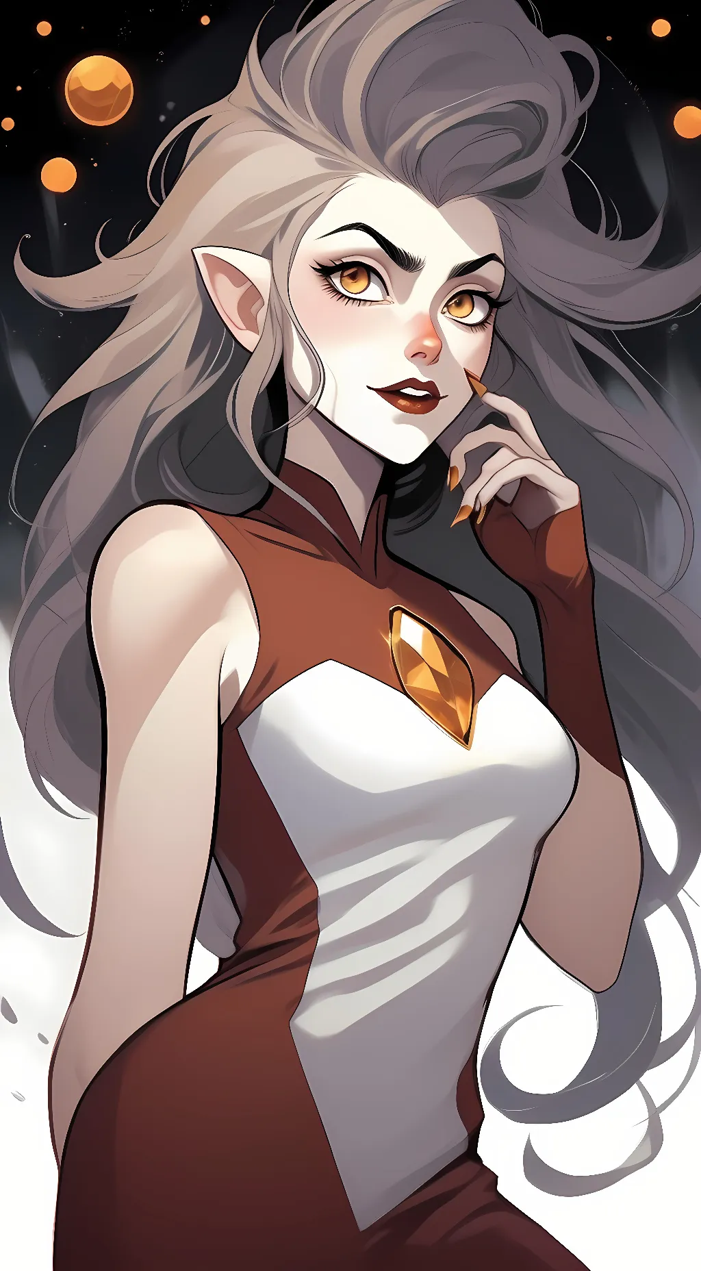 ai character: Eda Clawthorne  background