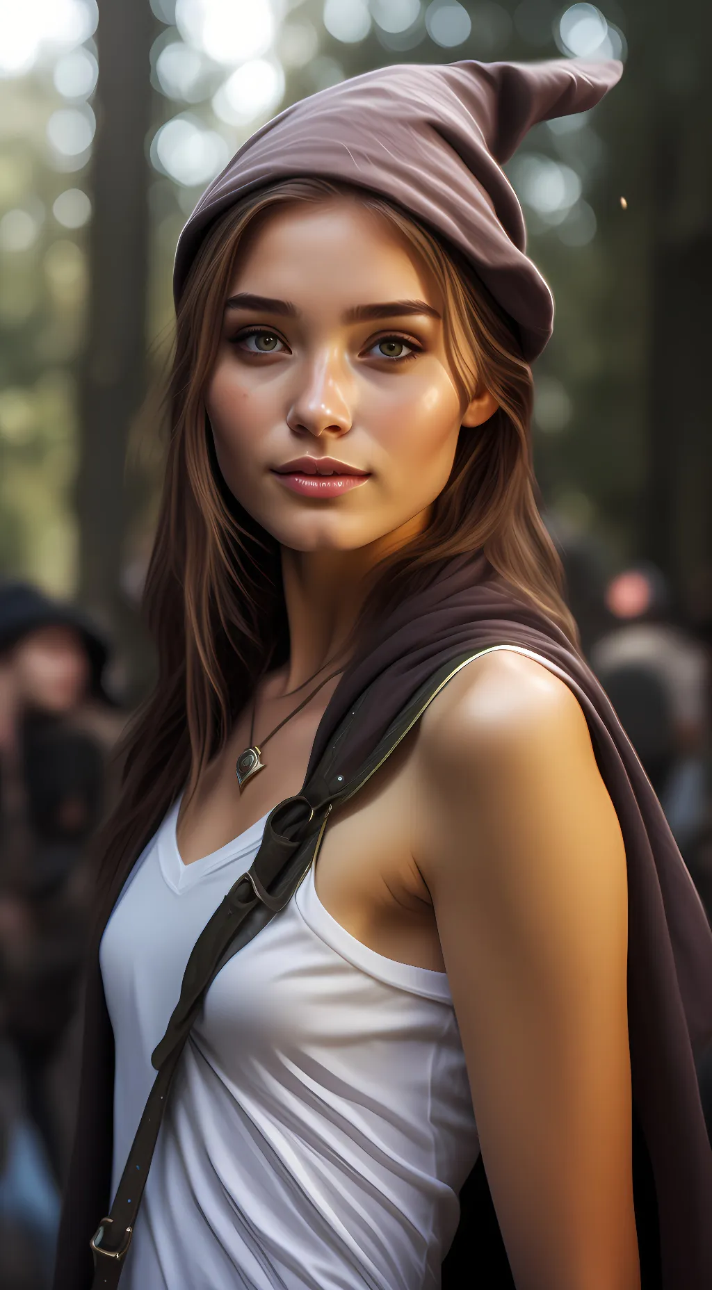 ai character: Andrea  background