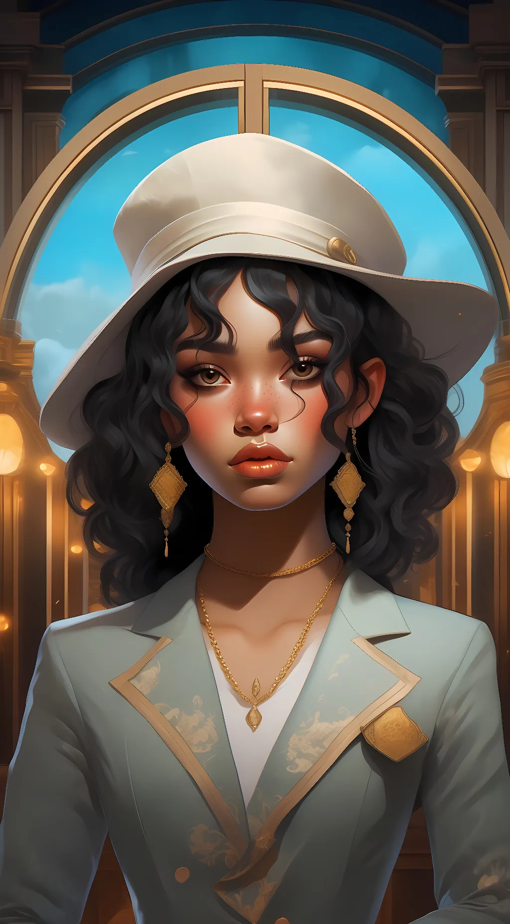 ai character: Emily. background