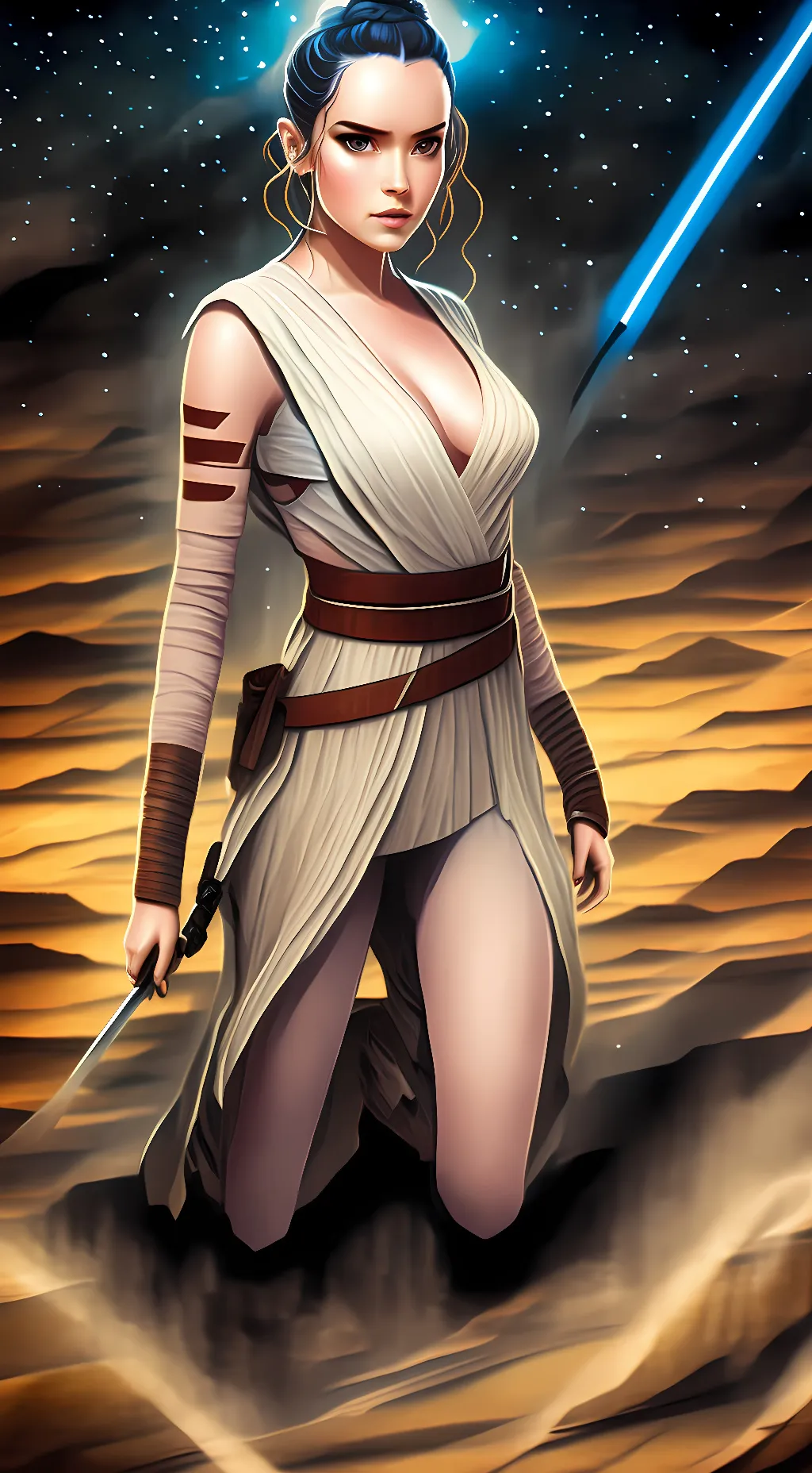 ai character: Rey background