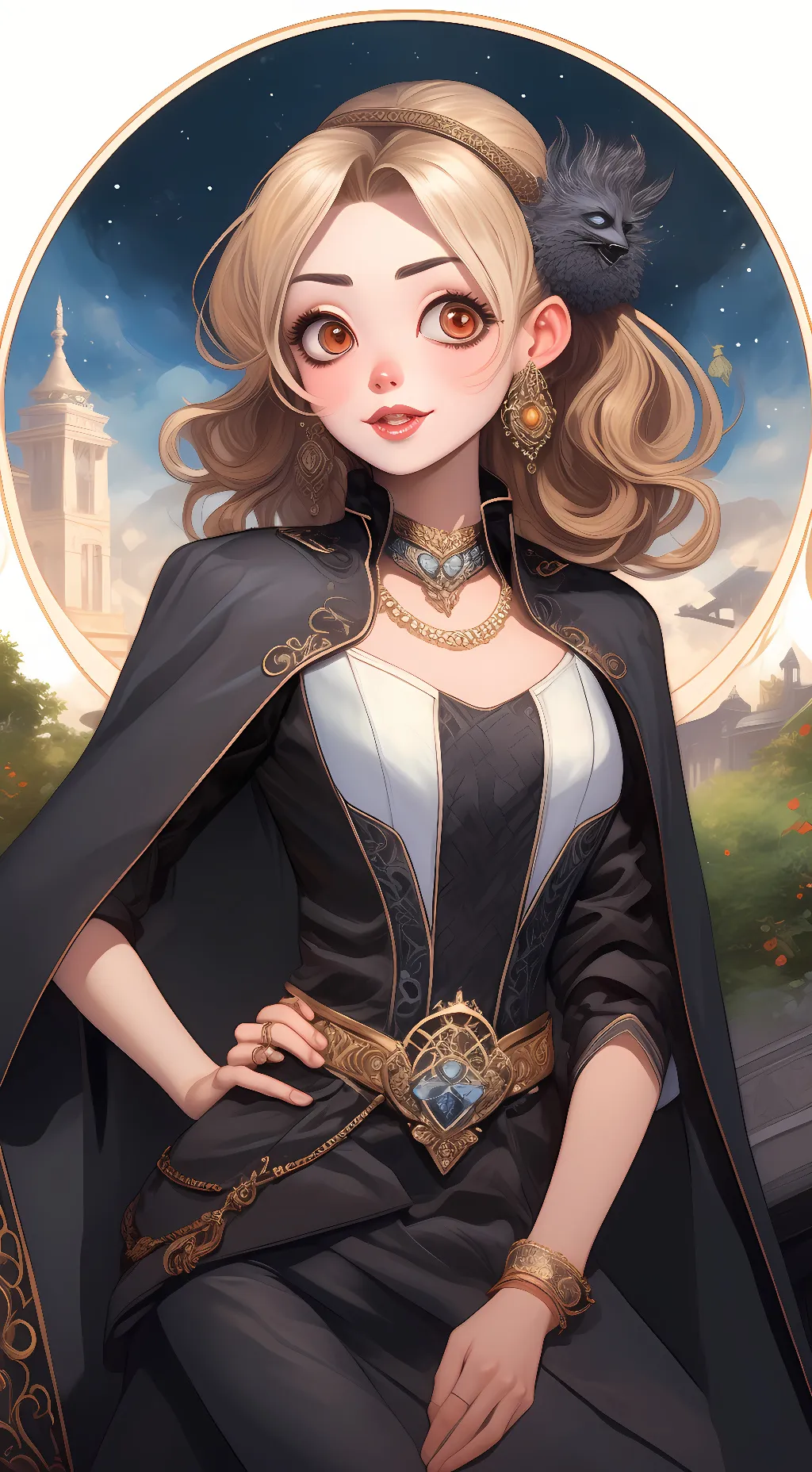 ai character: Fun time foxy. background