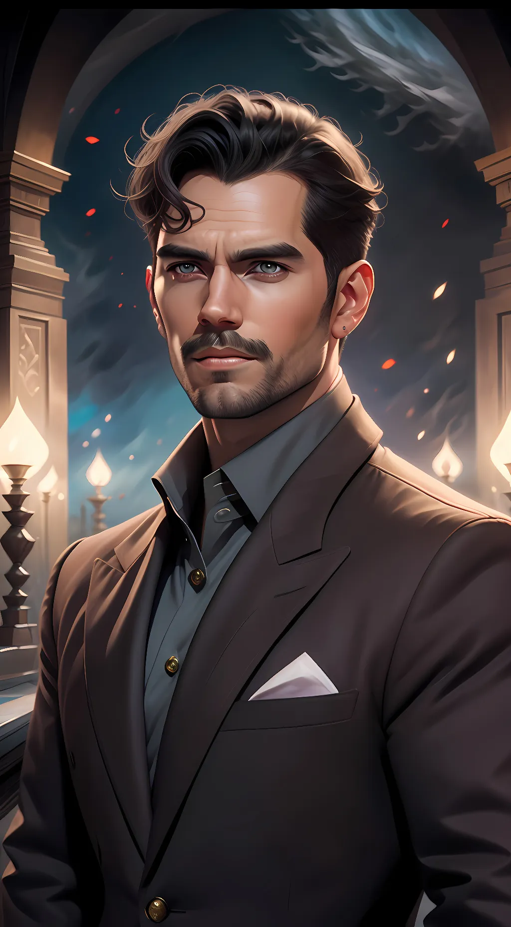 ai character: August Walker background