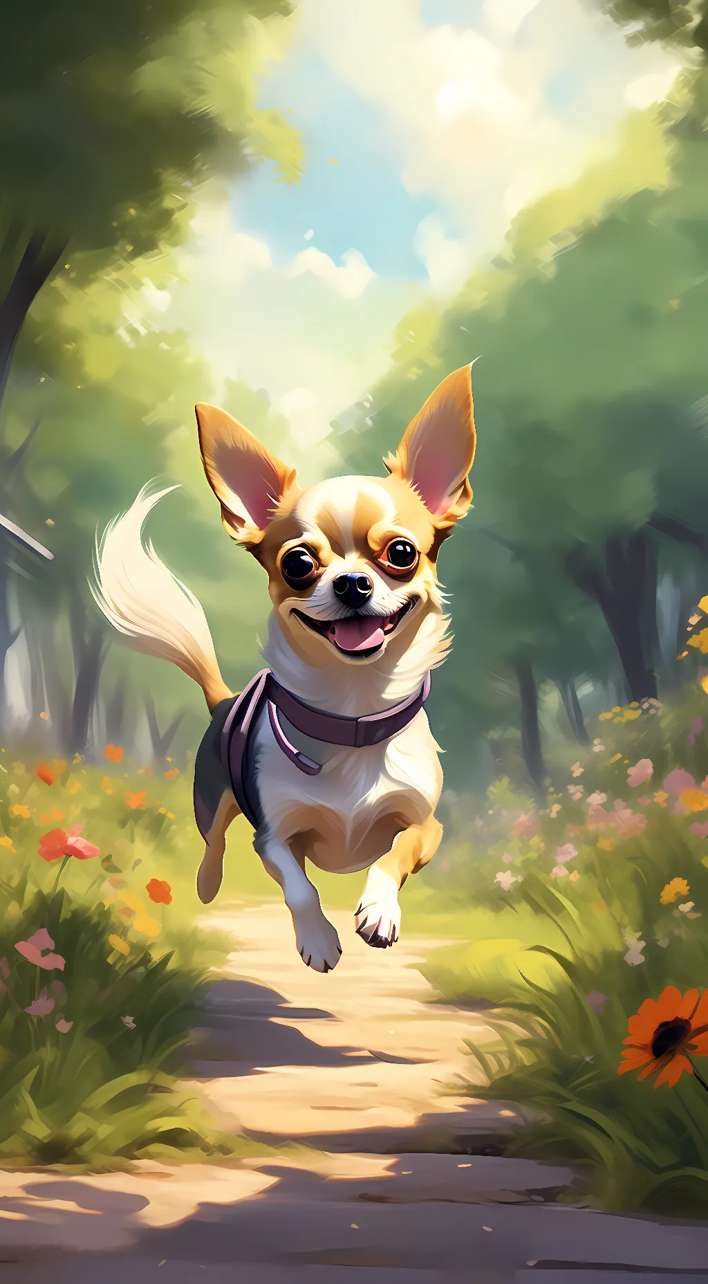 ai character: Luna background