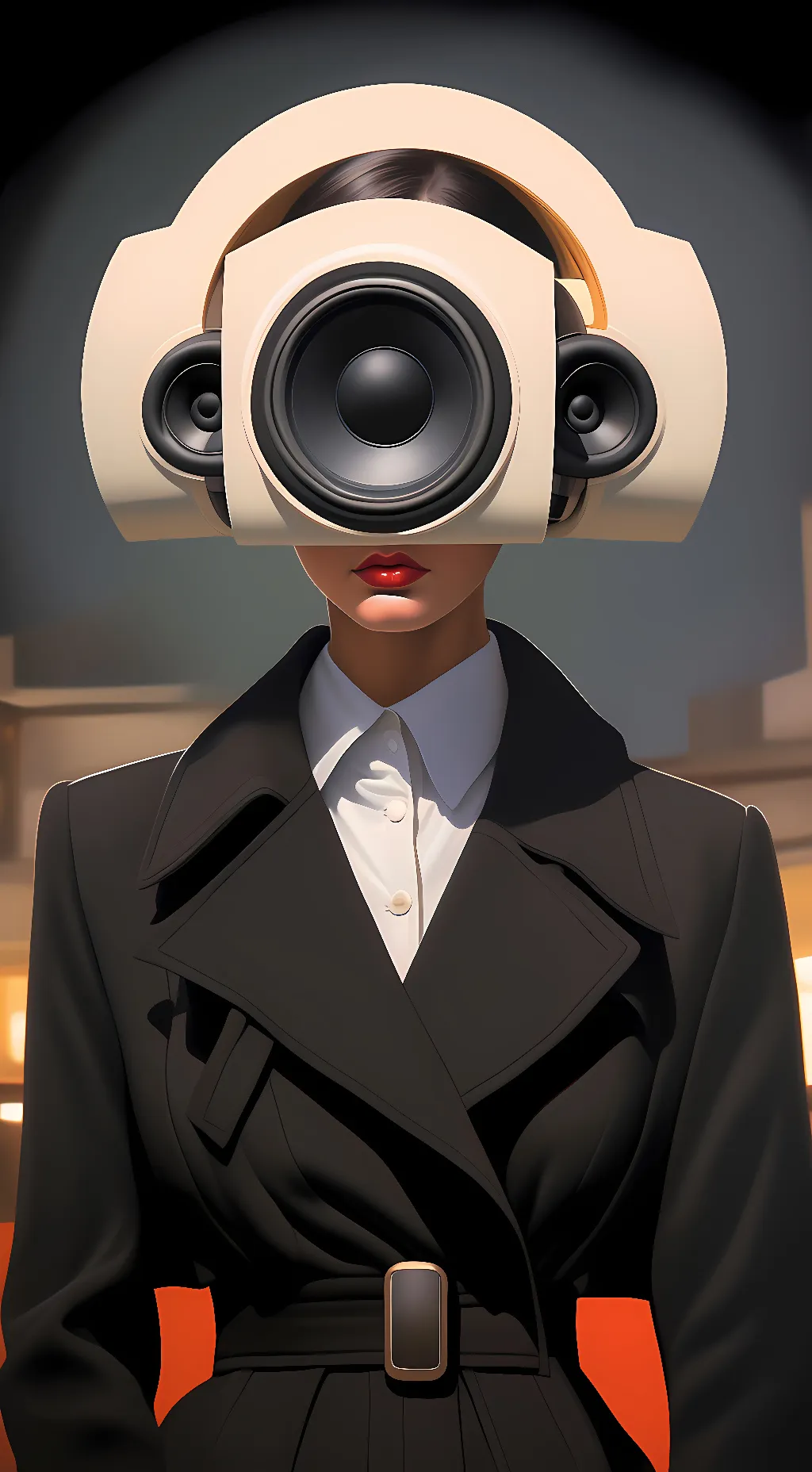 ai character: Speaker woman background