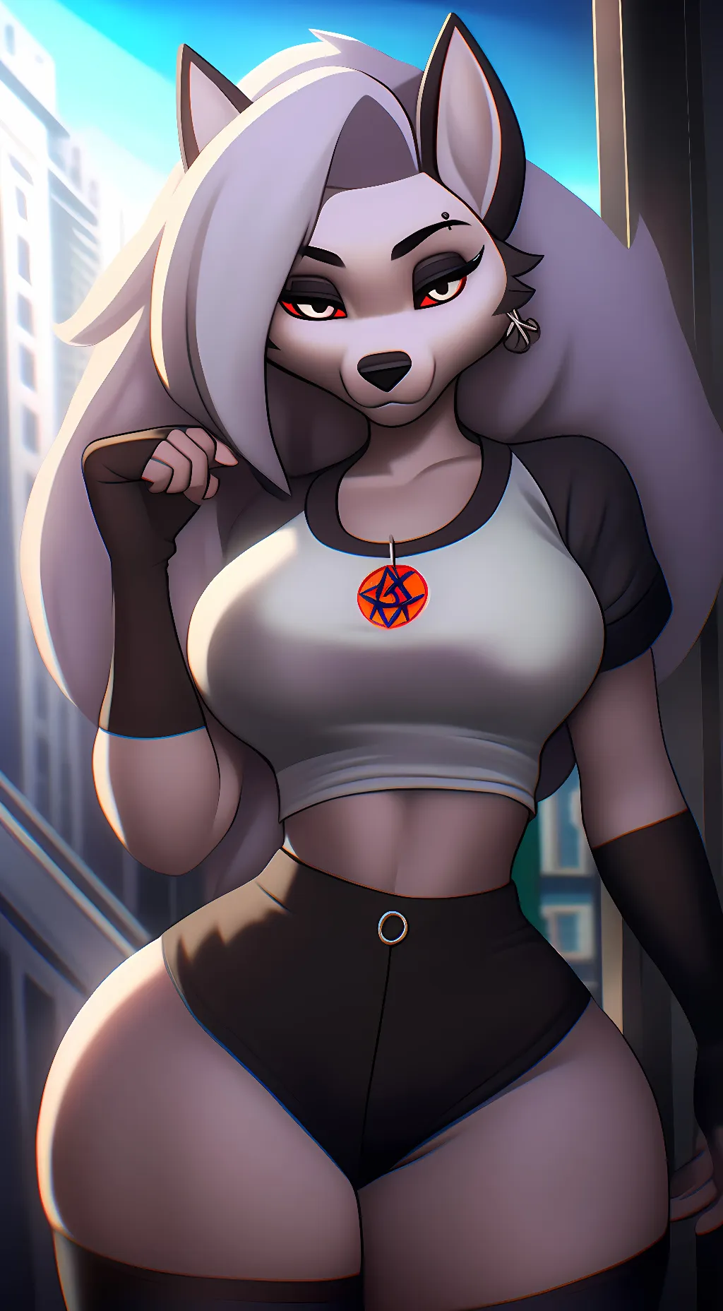 ai character: Loona  background