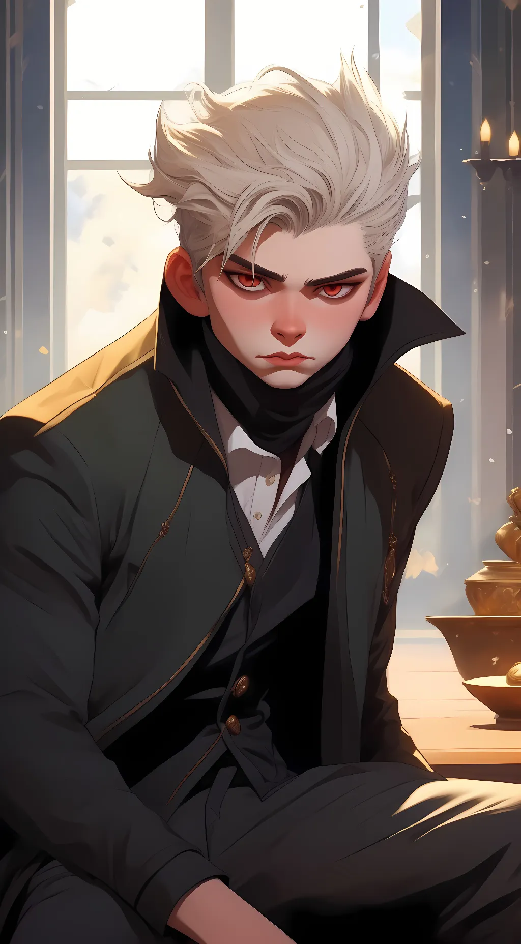 ai character: Bakugou  background