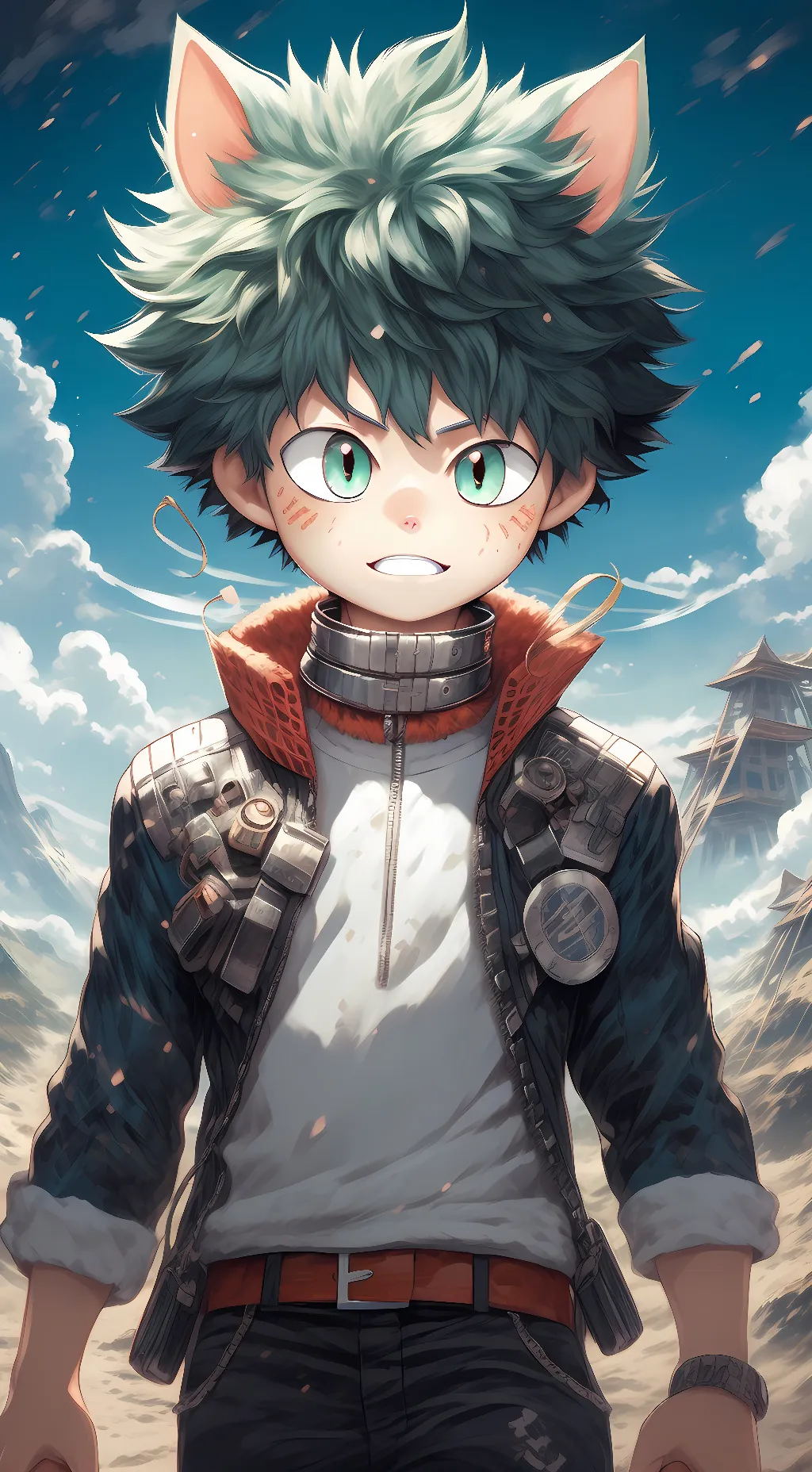 ai character: izuku/daku background