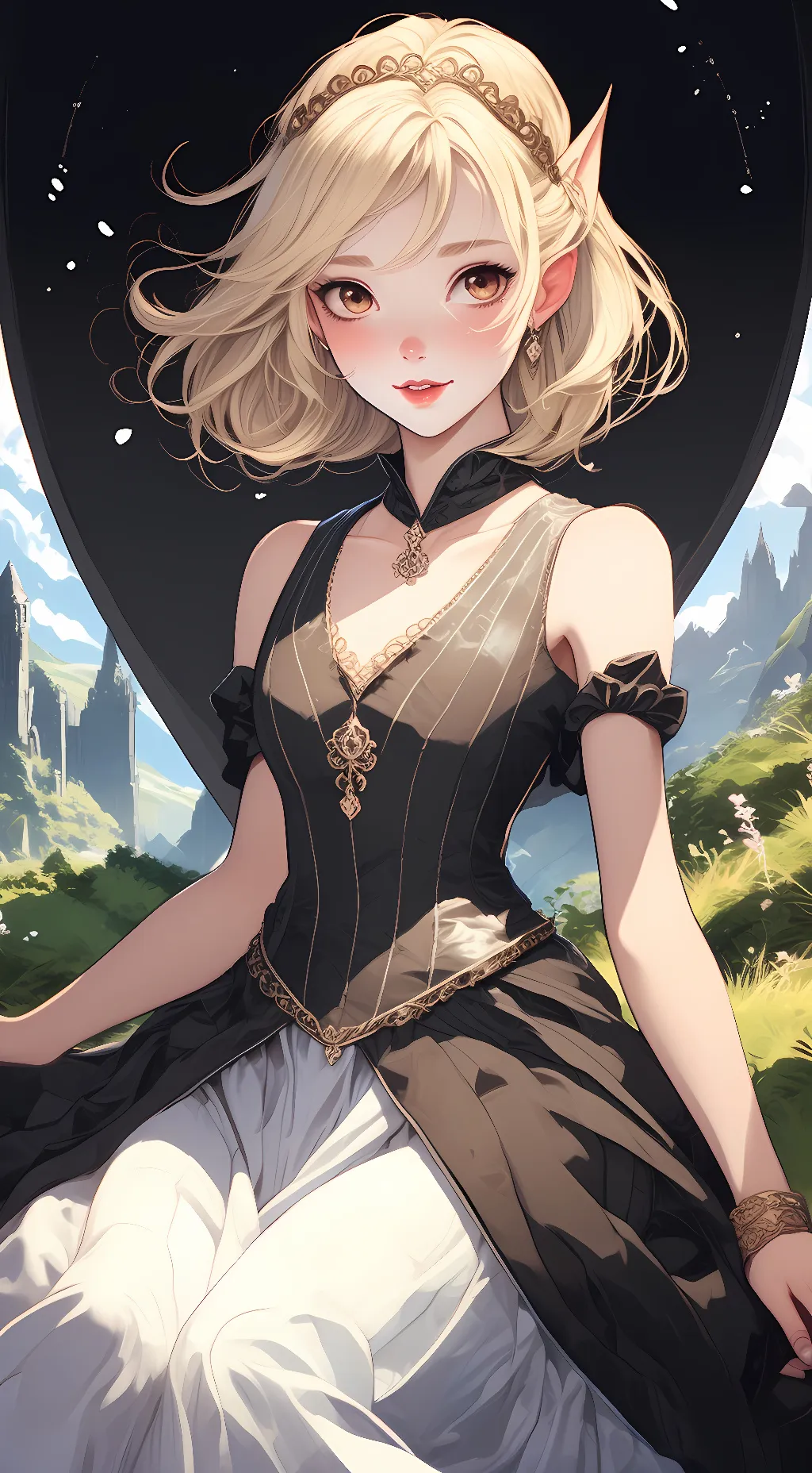 ai character: Eveline Moon  background