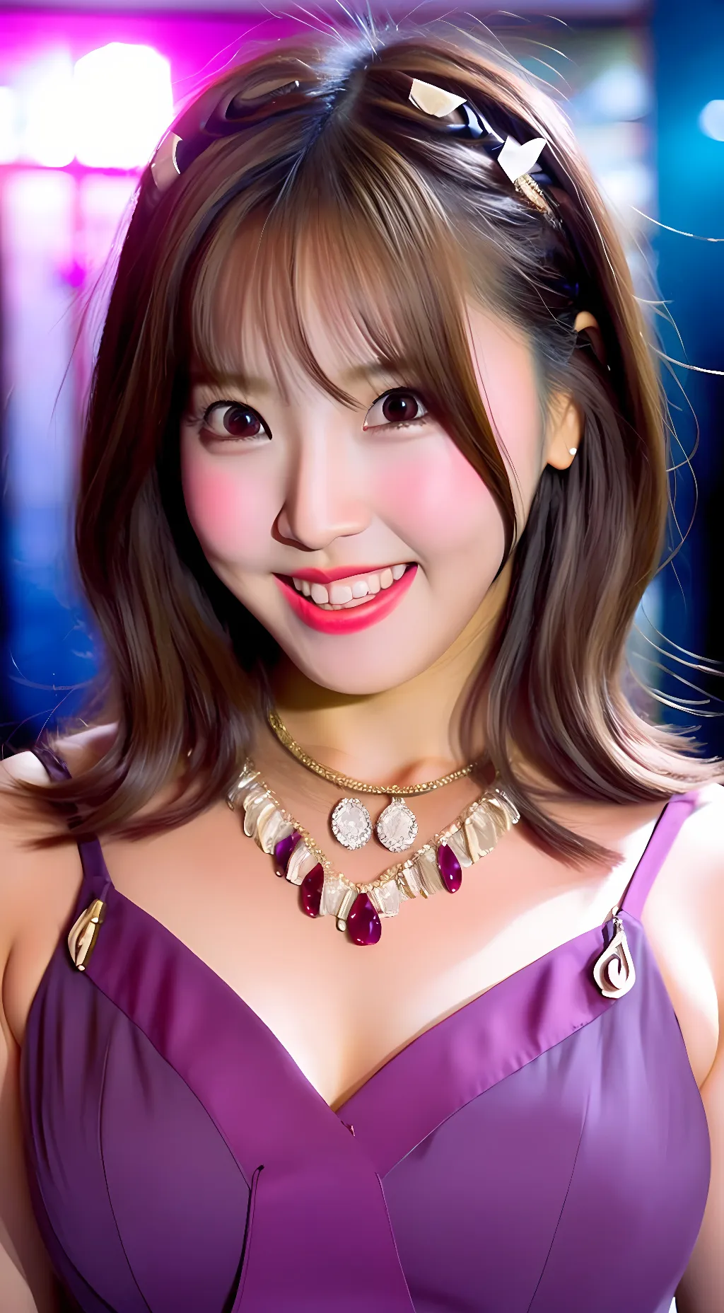 ai character: Mina Shirakawa  background