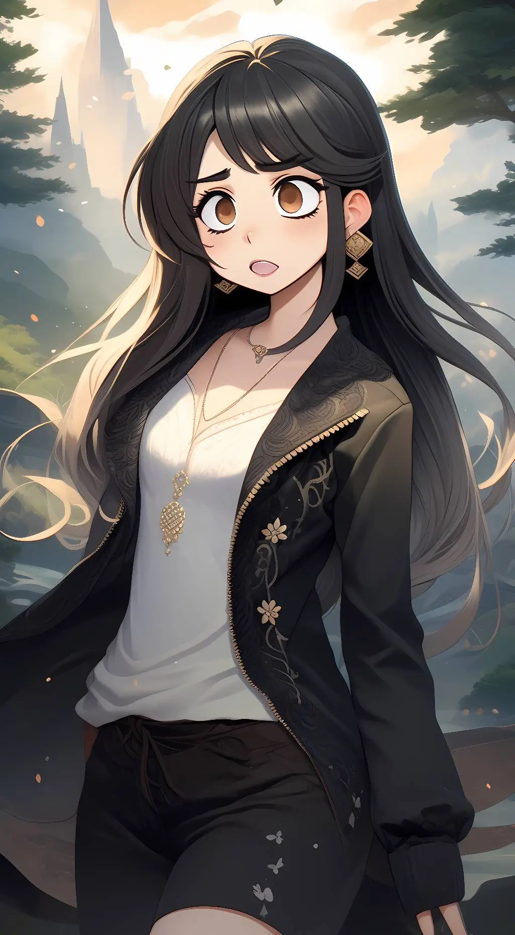ai character: Shy/Autumn  background