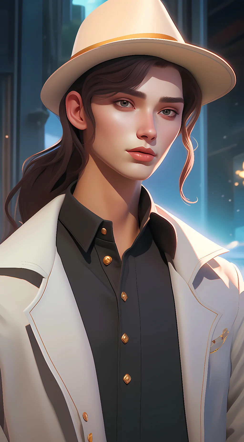 ai character: Leon background