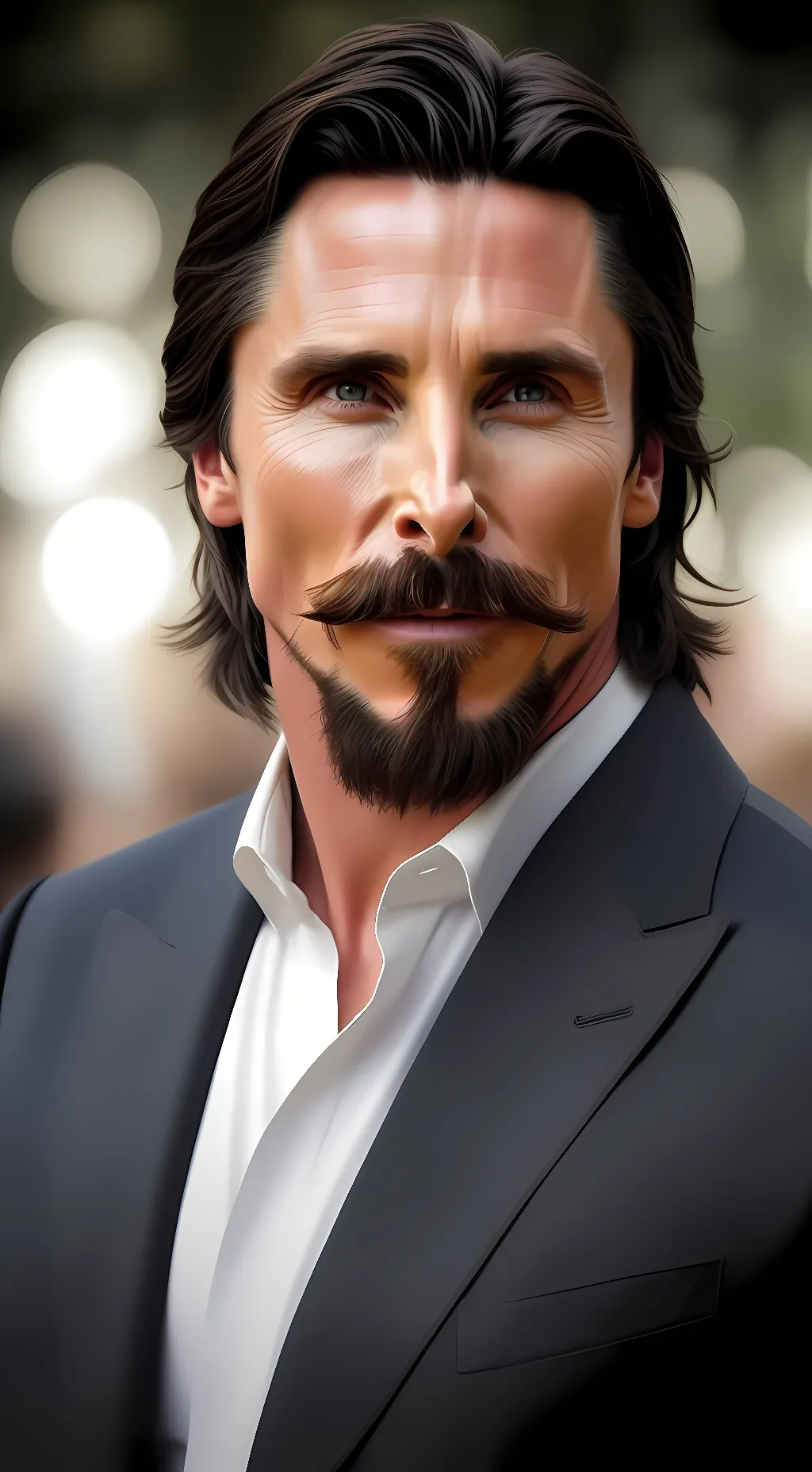 ai character: Christian Bale background
