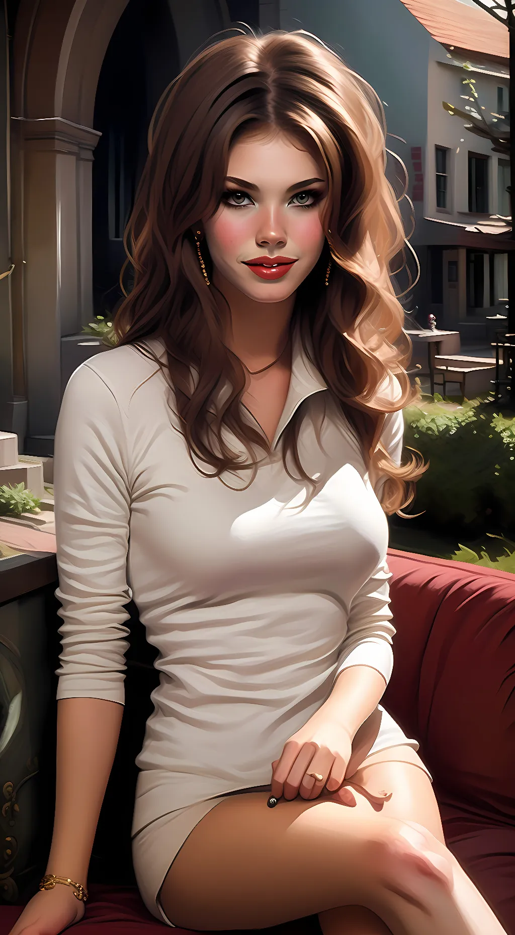 ai character: Lisa  background